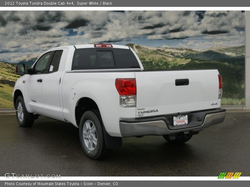 Super White / Black 2012 Toyota Tundra Double Cab 4x4