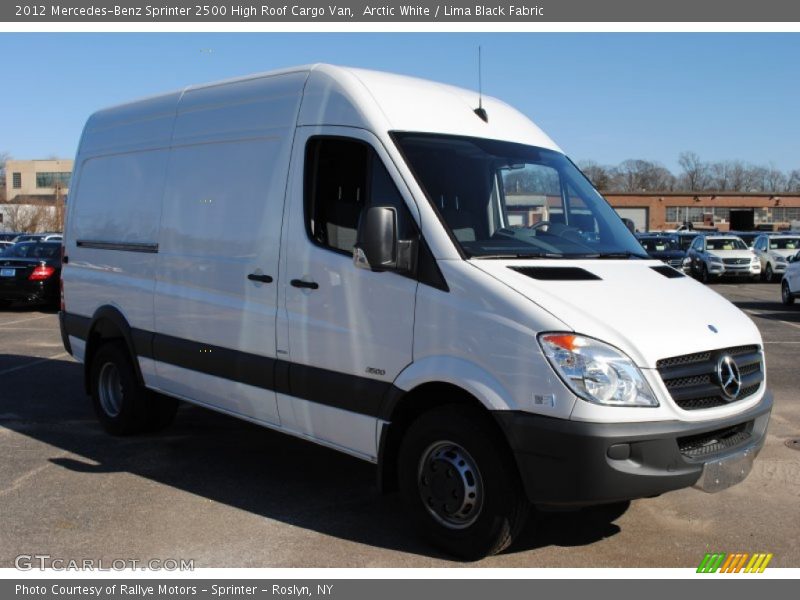 Arctic White / Lima Black Fabric 2012 Mercedes-Benz Sprinter 2500 High Roof Cargo Van