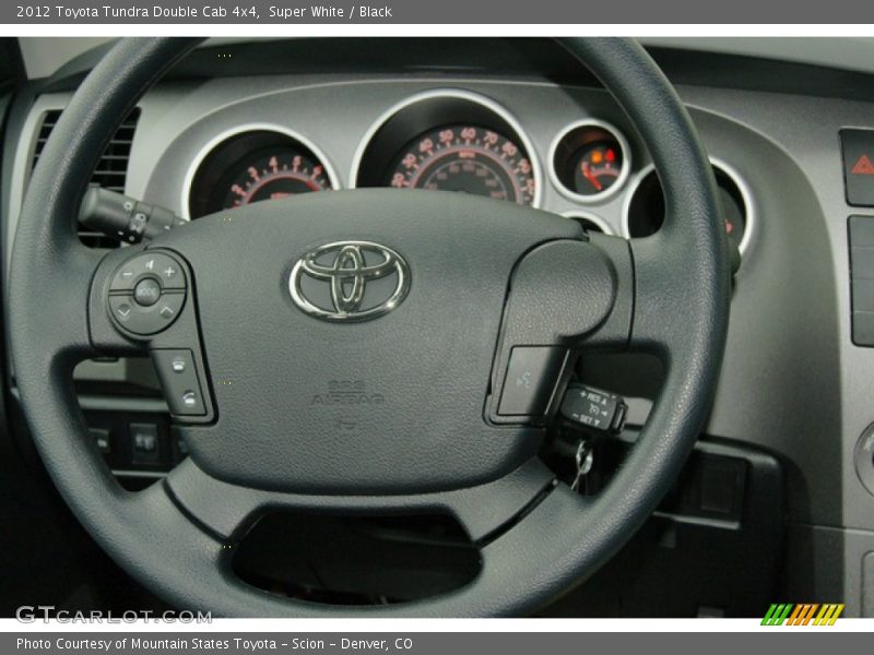 Super White / Black 2012 Toyota Tundra Double Cab 4x4