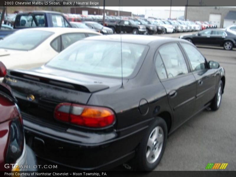 Black / Neutral Beige 2003 Chevrolet Malibu LS Sedan