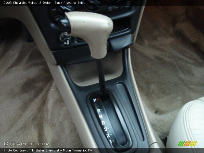 Black / Neutral Beige 2003 Chevrolet Malibu LS Sedan