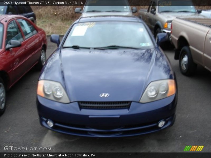 Carbon Blue / Black 2003 Hyundai Tiburon GT V6