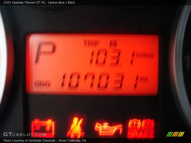 Carbon Blue / Black 2003 Hyundai Tiburon GT V6