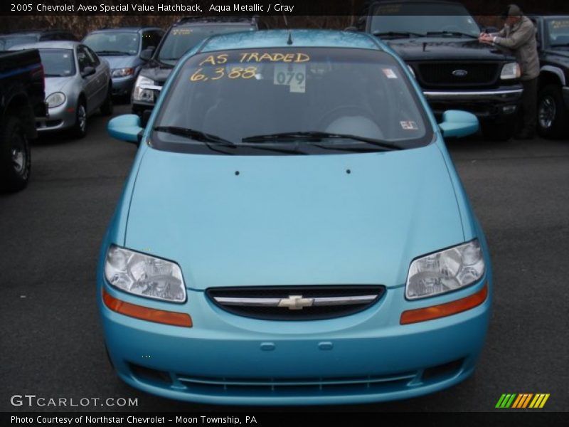 Aqua Metallic / Gray 2005 Chevrolet Aveo Special Value Hatchback