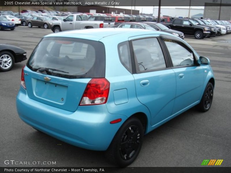Aqua Metallic / Gray 2005 Chevrolet Aveo Special Value Hatchback