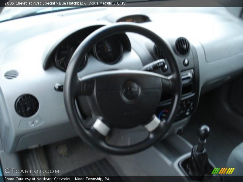 Aqua Metallic / Gray 2005 Chevrolet Aveo Special Value Hatchback