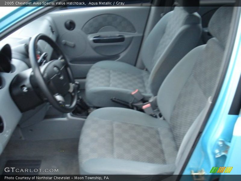 Aqua Metallic / Gray 2005 Chevrolet Aveo Special Value Hatchback