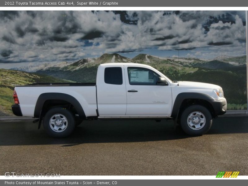 Super White / Graphite 2012 Toyota Tacoma Access Cab 4x4