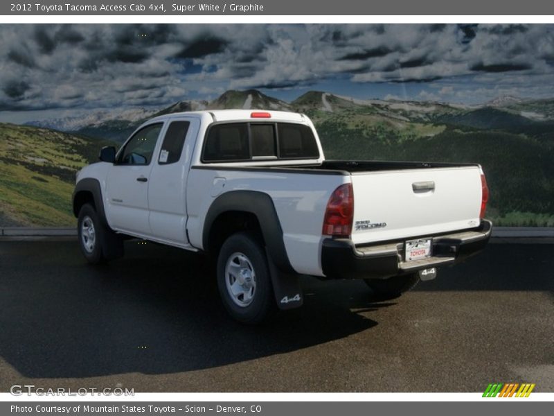 Super White / Graphite 2012 Toyota Tacoma Access Cab 4x4