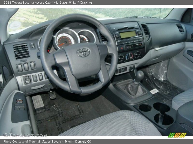 Super White / Graphite 2012 Toyota Tacoma Access Cab 4x4