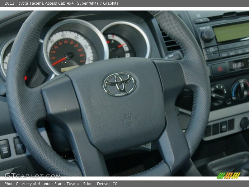 Super White / Graphite 2012 Toyota Tacoma Access Cab 4x4