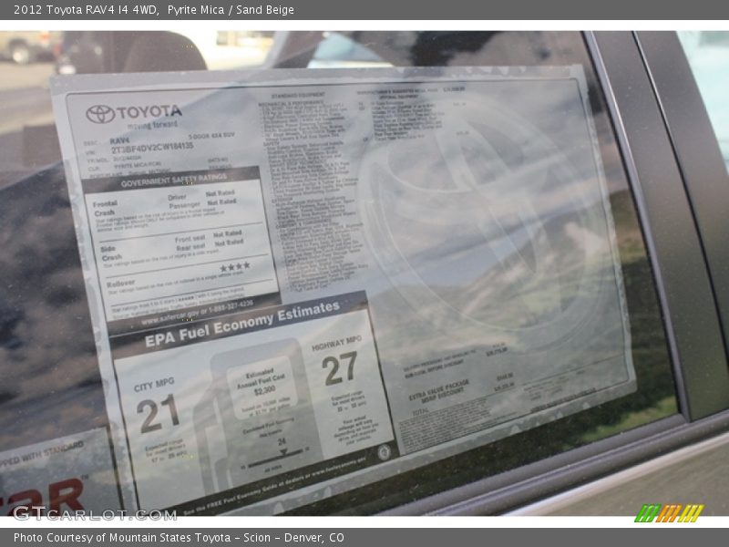 Pyrite Mica / Sand Beige 2012 Toyota RAV4 I4 4WD
