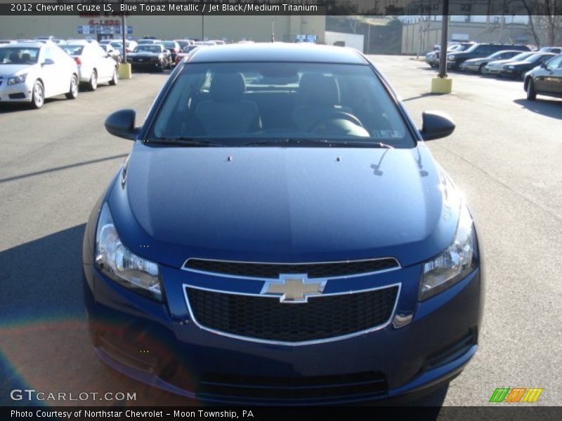 Blue Topaz Metallic / Jet Black/Medium Titanium 2012 Chevrolet Cruze LS