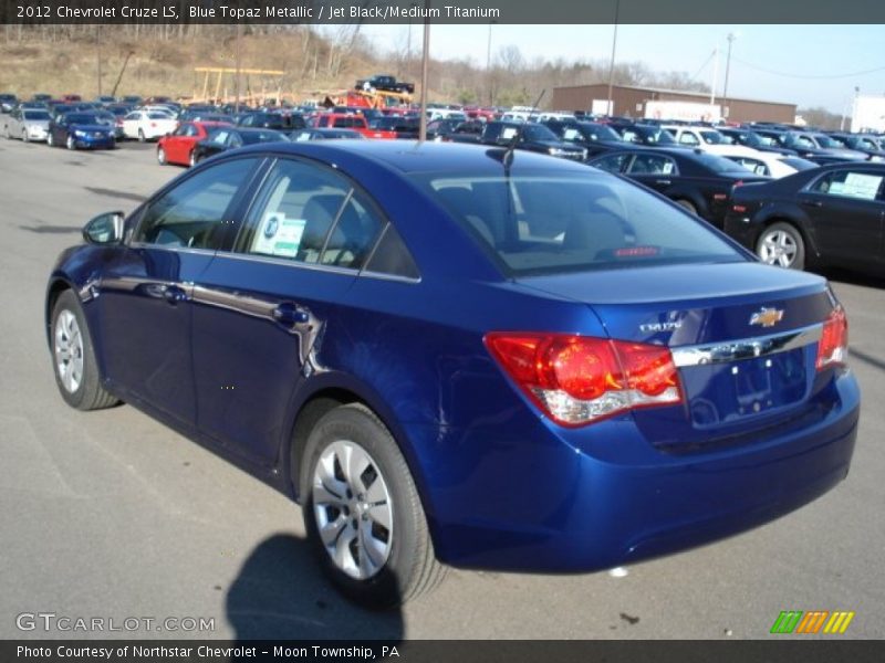 Blue Topaz Metallic / Jet Black/Medium Titanium 2012 Chevrolet Cruze LS