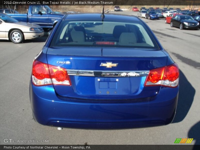 Blue Topaz Metallic / Jet Black/Medium Titanium 2012 Chevrolet Cruze LS