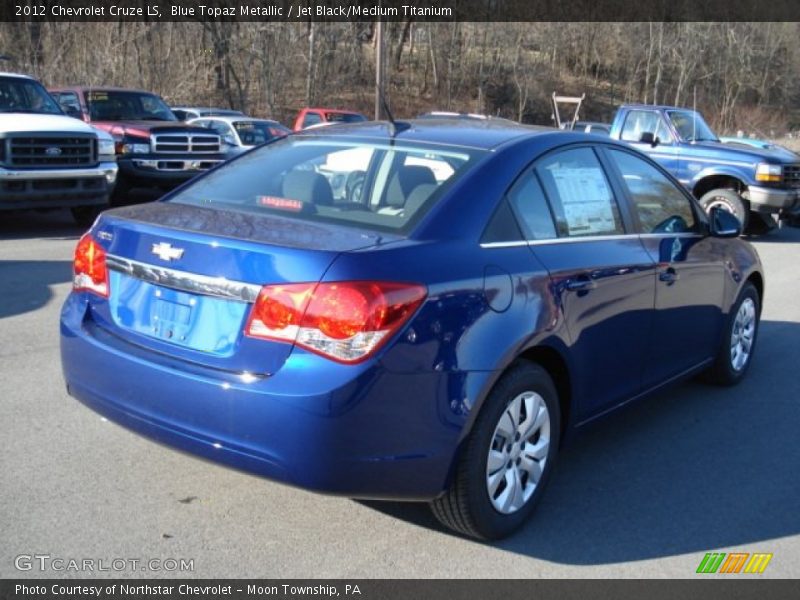 Blue Topaz Metallic / Jet Black/Medium Titanium 2012 Chevrolet Cruze LS