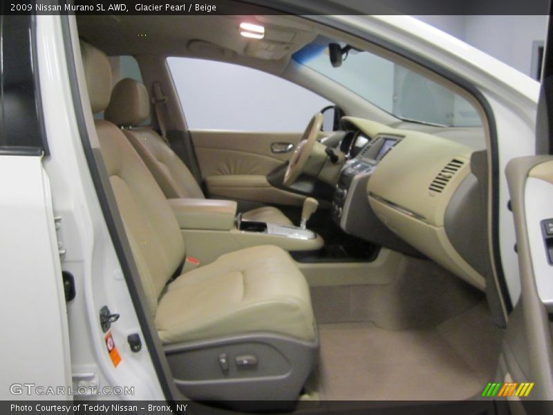 Glacier Pearl / Beige 2009 Nissan Murano SL AWD