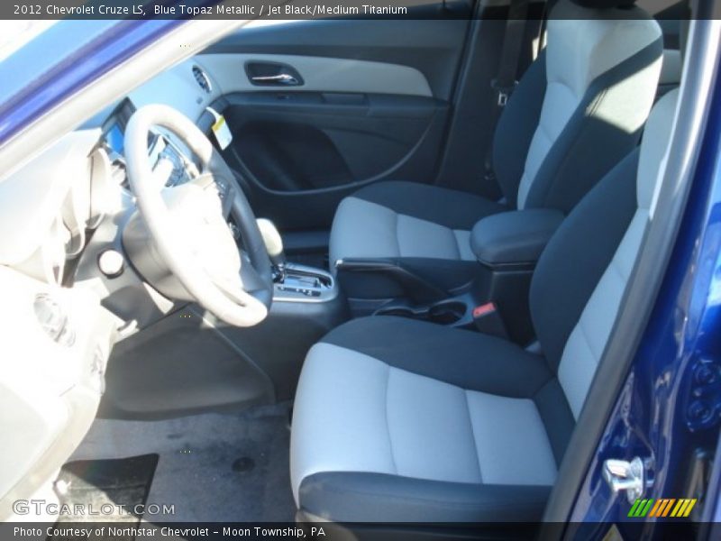 Blue Topaz Metallic / Jet Black/Medium Titanium 2012 Chevrolet Cruze LS