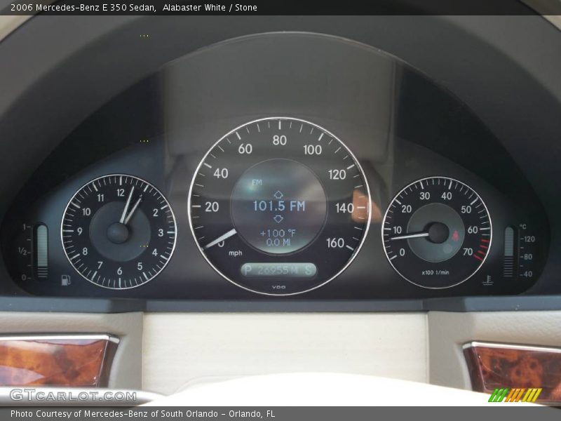 Alabaster White / Stone 2006 Mercedes-Benz E 350 Sedan