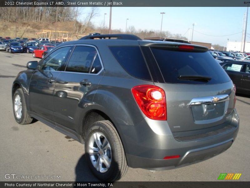 Steel Green Metallic / Jet Black 2012 Chevrolet Equinox LT AWD