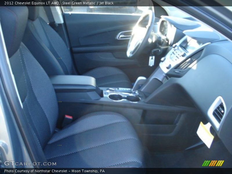 Steel Green Metallic / Jet Black 2012 Chevrolet Equinox LT AWD