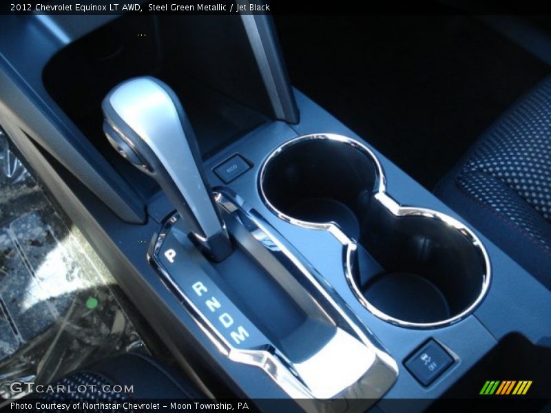 Steel Green Metallic / Jet Black 2012 Chevrolet Equinox LT AWD