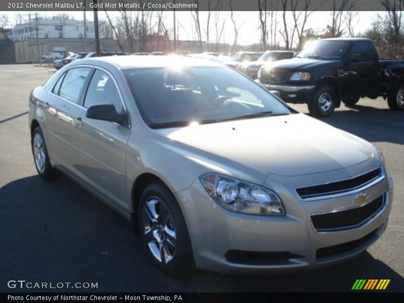 Gold Mist Metallic / Cocoa/Cashmere 2012 Chevrolet Malibu LT