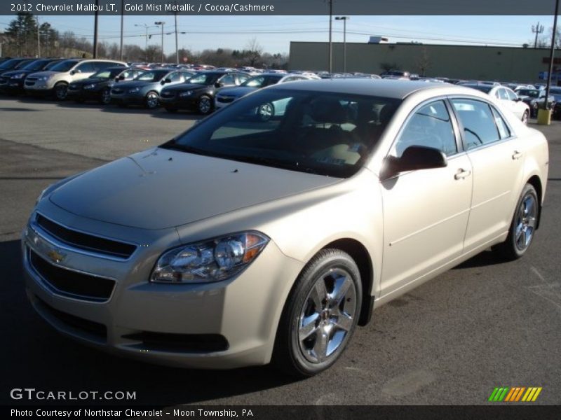 Gold Mist Metallic / Cocoa/Cashmere 2012 Chevrolet Malibu LT