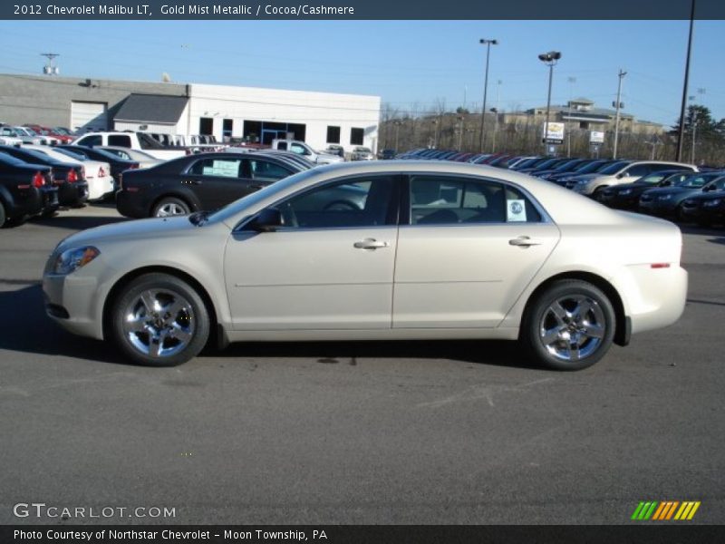 Gold Mist Metallic / Cocoa/Cashmere 2012 Chevrolet Malibu LT
