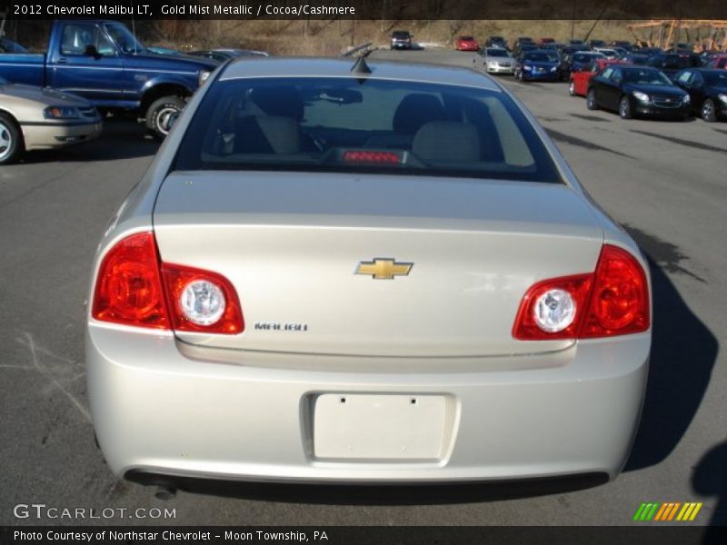 Gold Mist Metallic / Cocoa/Cashmere 2012 Chevrolet Malibu LT