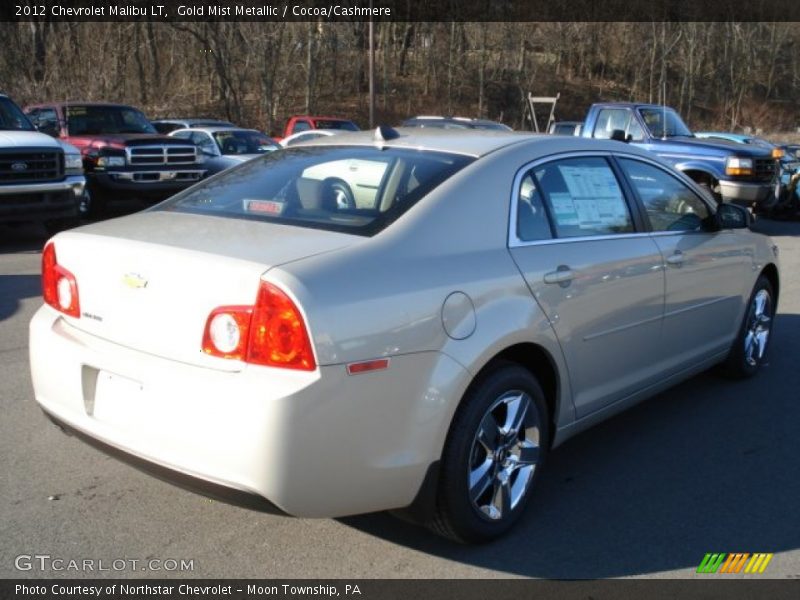 Gold Mist Metallic / Cocoa/Cashmere 2012 Chevrolet Malibu LT