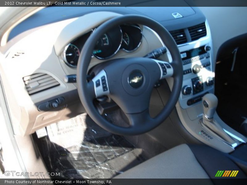 Gold Mist Metallic / Cocoa/Cashmere 2012 Chevrolet Malibu LT