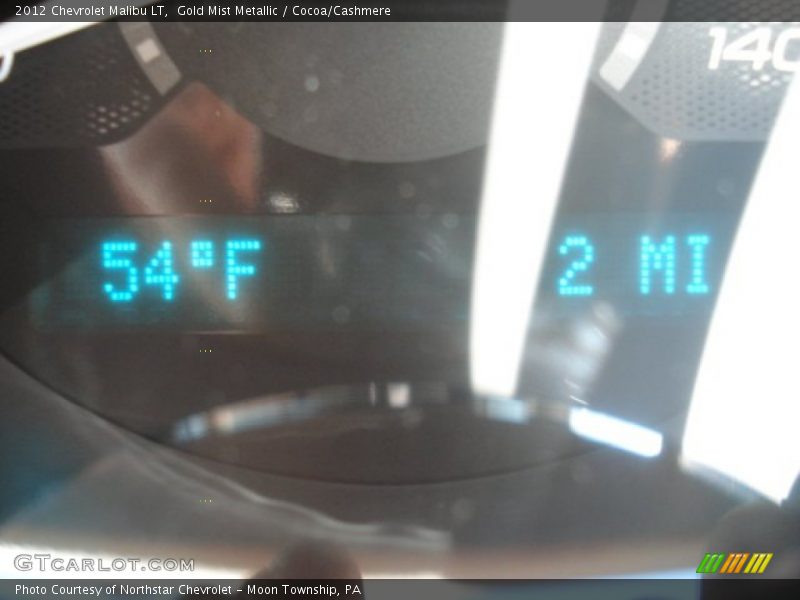 Gold Mist Metallic / Cocoa/Cashmere 2012 Chevrolet Malibu LT