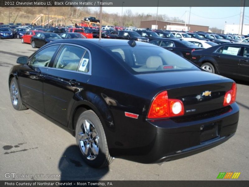 Black Granite Metallic / Titanium 2012 Chevrolet Malibu LS