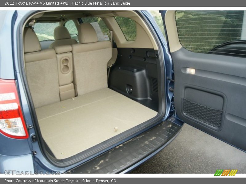 Pacific Blue Metallic / Sand Beige 2012 Toyota RAV4 V6 Limited 4WD