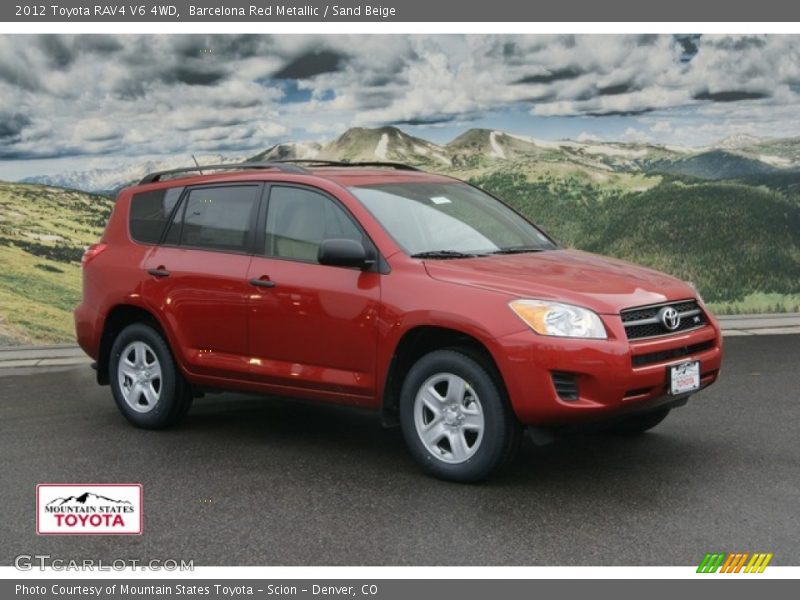 Barcelona Red Metallic / Sand Beige 2012 Toyota RAV4 V6 4WD