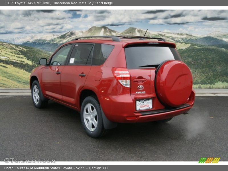 Barcelona Red Metallic / Sand Beige 2012 Toyota RAV4 V6 4WD