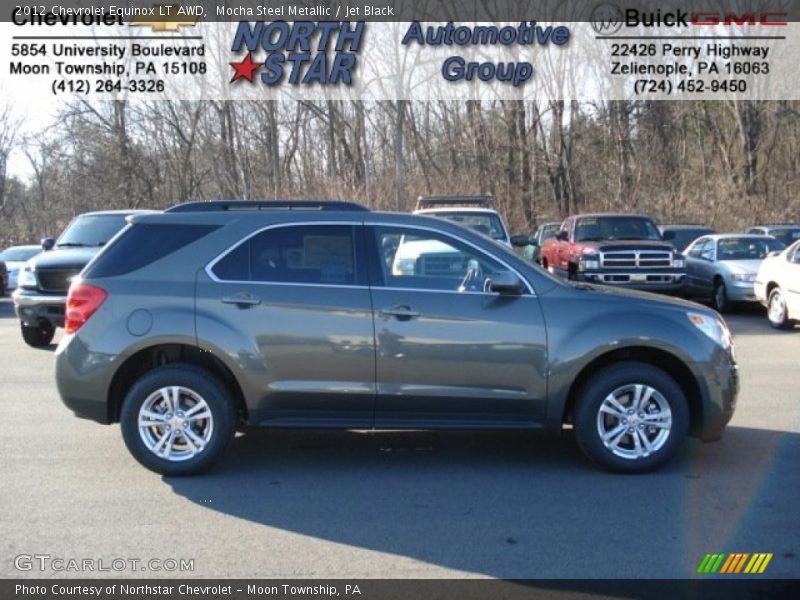 Mocha Steel Metallic / Jet Black 2012 Chevrolet Equinox LT AWD