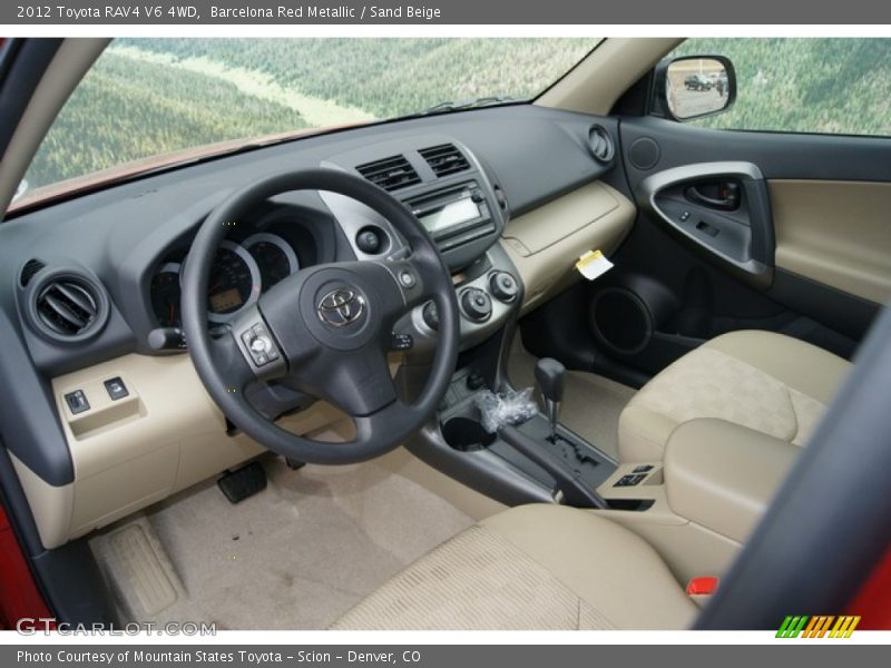  2012 RAV4 V6 4WD Sand Beige Interior