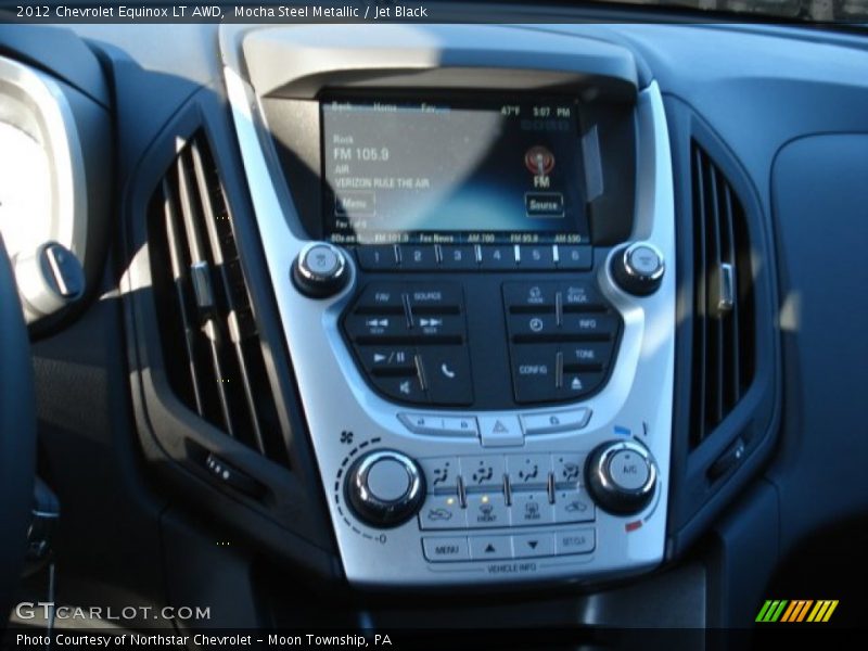 Mocha Steel Metallic / Jet Black 2012 Chevrolet Equinox LT AWD