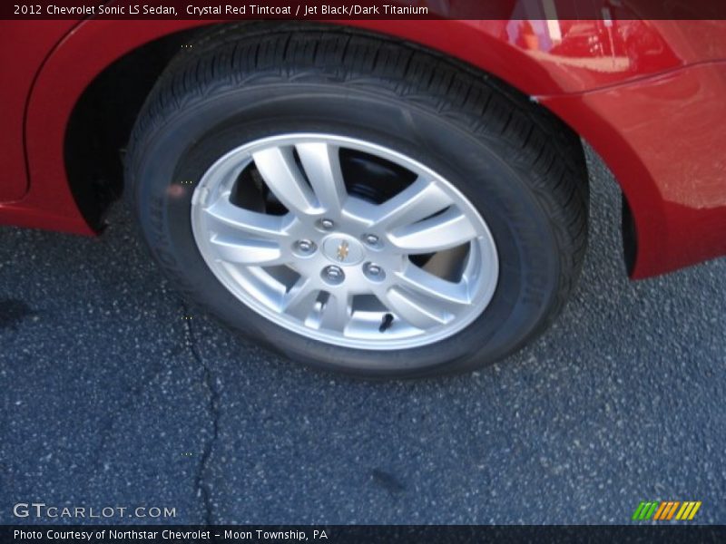 Crystal Red Tintcoat / Jet Black/Dark Titanium 2012 Chevrolet Sonic LS Sedan