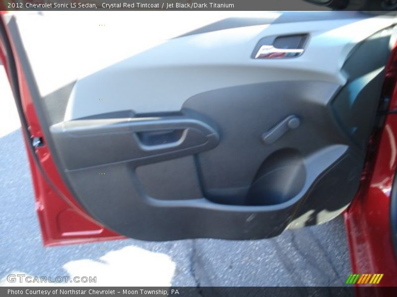 Crystal Red Tintcoat / Jet Black/Dark Titanium 2012 Chevrolet Sonic LS Sedan