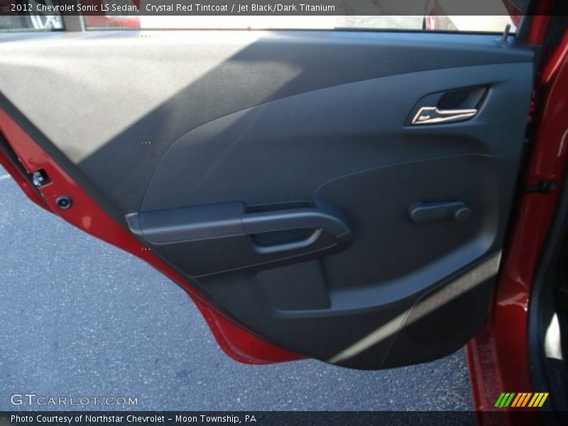 Crystal Red Tintcoat / Jet Black/Dark Titanium 2012 Chevrolet Sonic LS Sedan