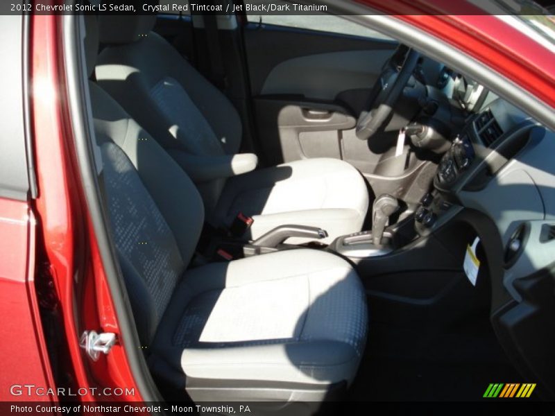 Crystal Red Tintcoat / Jet Black/Dark Titanium 2012 Chevrolet Sonic LS Sedan