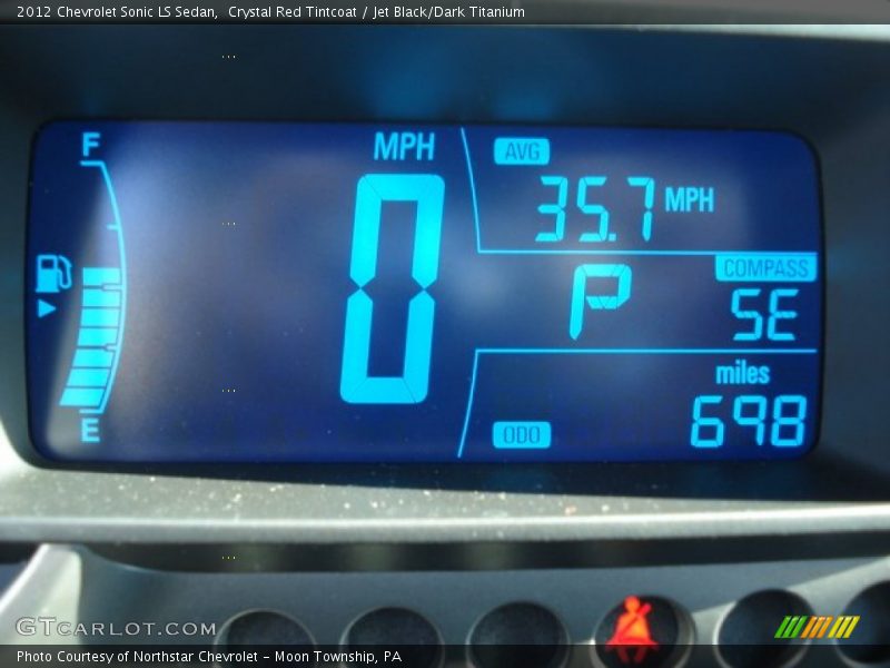 Crystal Red Tintcoat / Jet Black/Dark Titanium 2012 Chevrolet Sonic LS Sedan