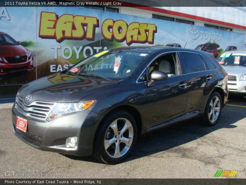 Magnetic Gray Metallic / Light Gray 2011 Toyota Venza V6 AWD