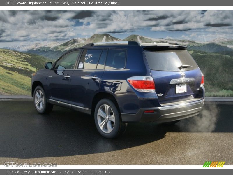 Nautical Blue Metallic / Black 2012 Toyota Highlander Limited 4WD
