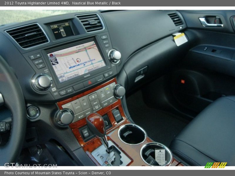 Nautical Blue Metallic / Black 2012 Toyota Highlander Limited 4WD