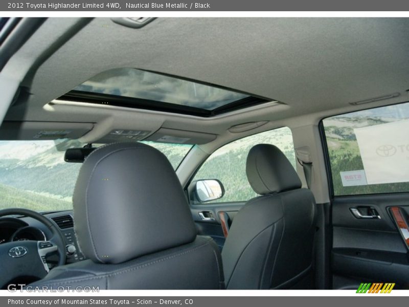 Nautical Blue Metallic / Black 2012 Toyota Highlander Limited 4WD