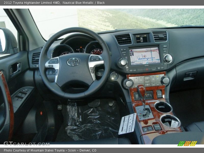 Nautical Blue Metallic / Black 2012 Toyota Highlander Limited 4WD